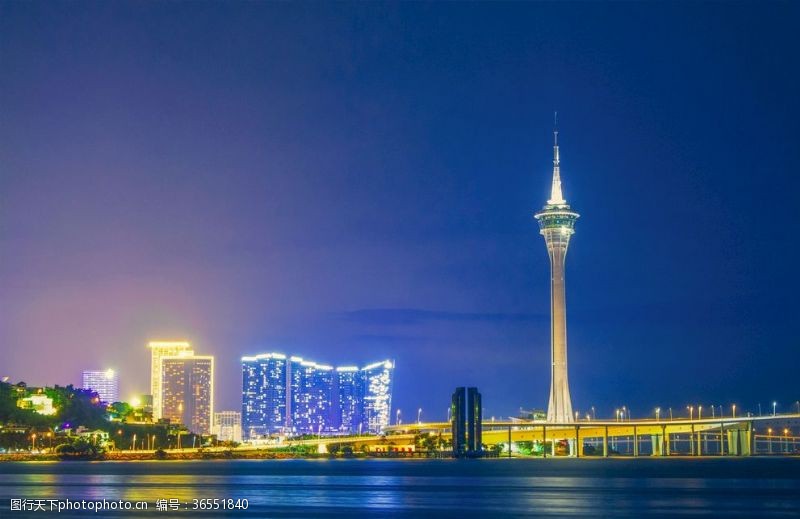 澳门夜景澳门旅游塔夜景