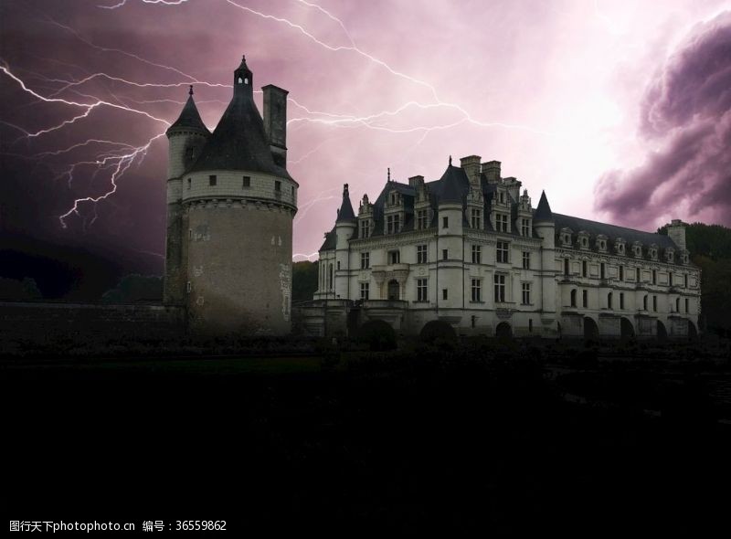 构图唯美城堡美轮美奂法国文艺复兴