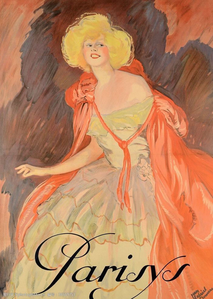 欧洲美女古典绘画电影海报