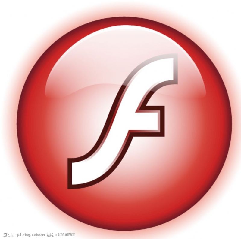 因特网AdobeFlash标志