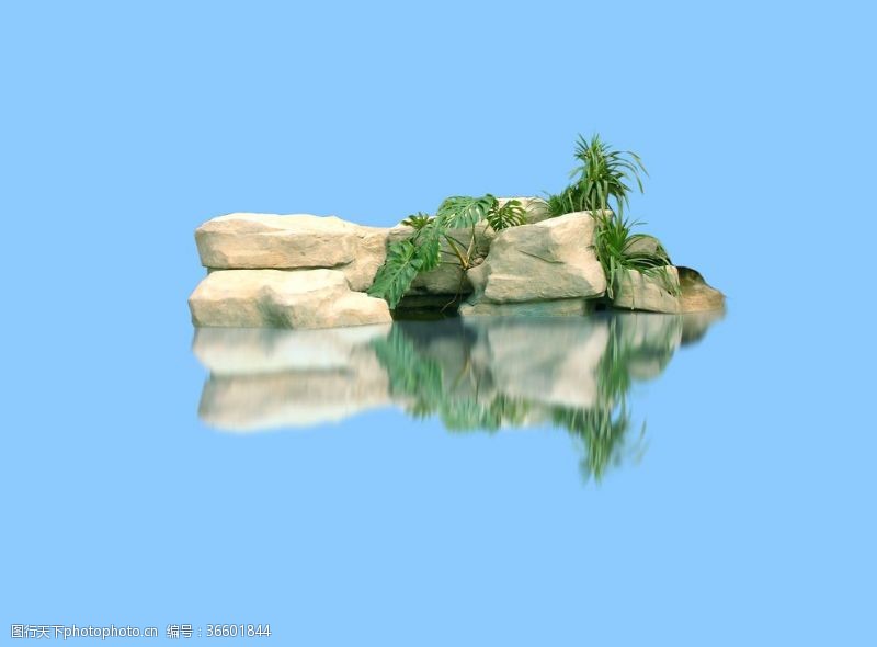 假山叠水湖泊景观石