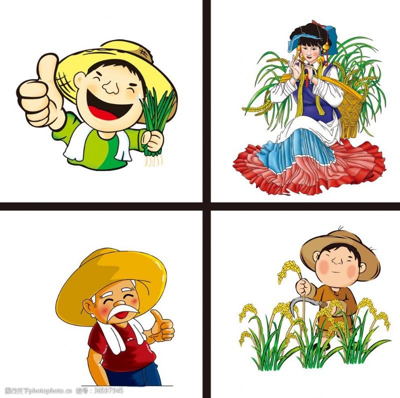 卡通农民