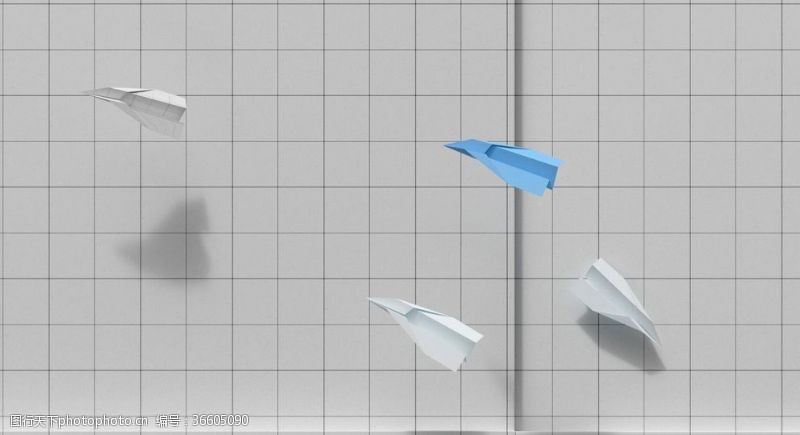 方格子创意图纸飞机格子背景壁纸场景