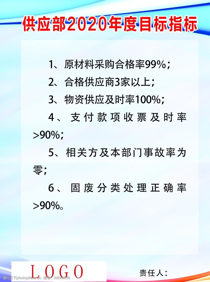 喷绘门头供应部2020年度目标