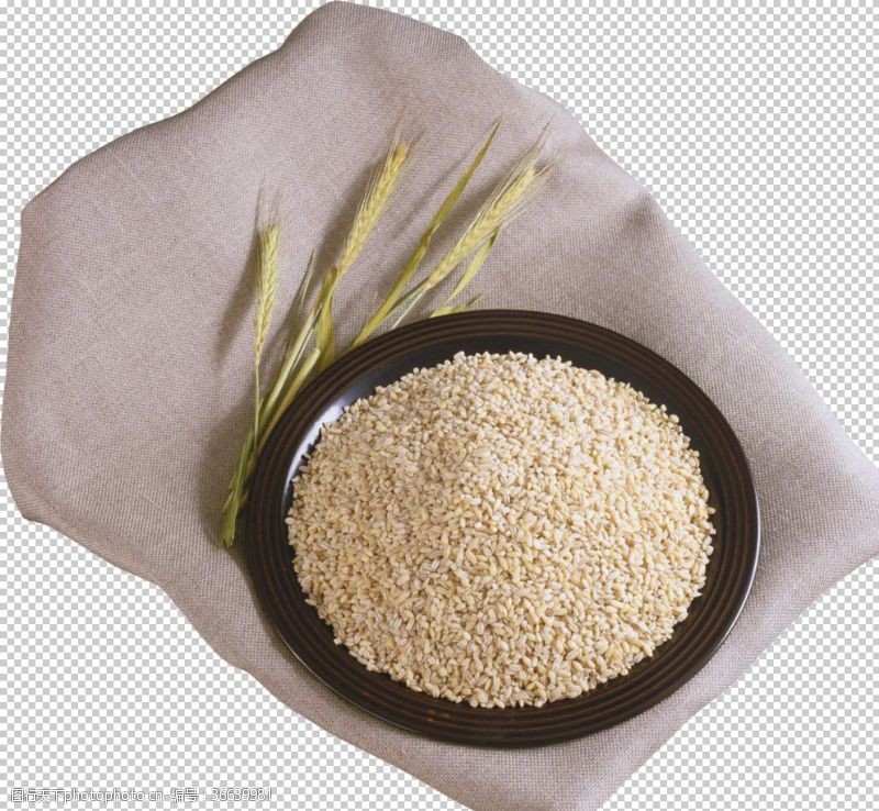 丰收农机简介透明小麦png素材
