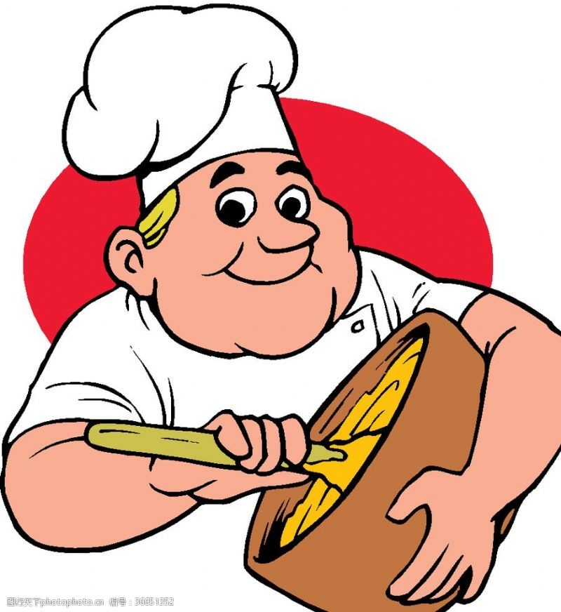 厨师卡通人物厨师