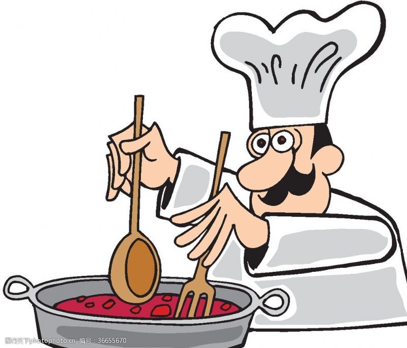 厨师卡通人物厨师大厨