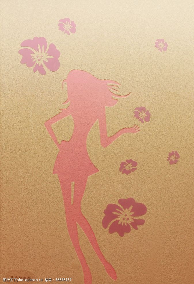 少女艺术漆贝壳粉涂料实拍图
