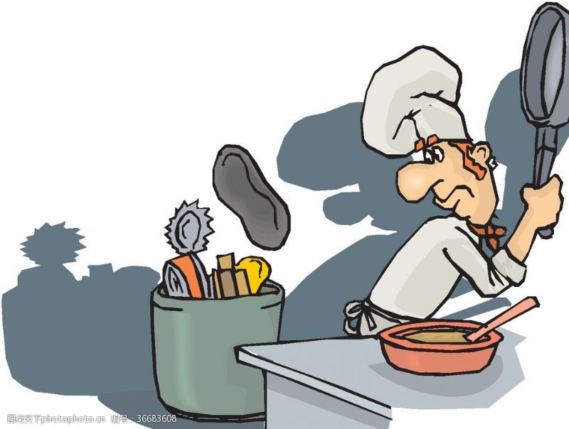 厨师卡通人物厨师大厨
