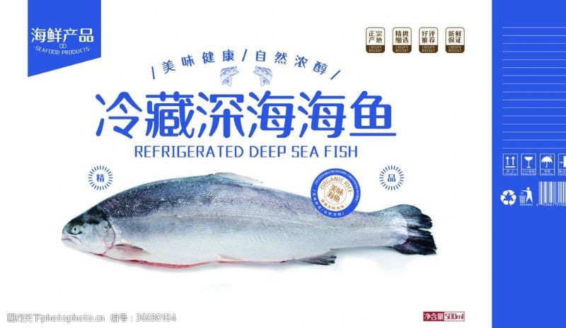 冷冻食品宣传单冷藏深海海鱼