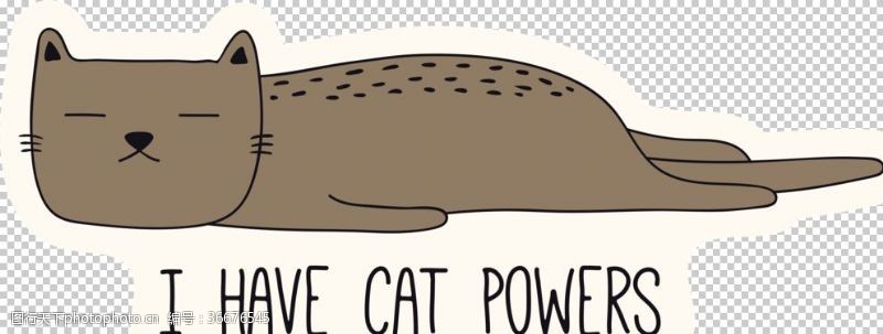 宠物生活馆手绘卡通猫