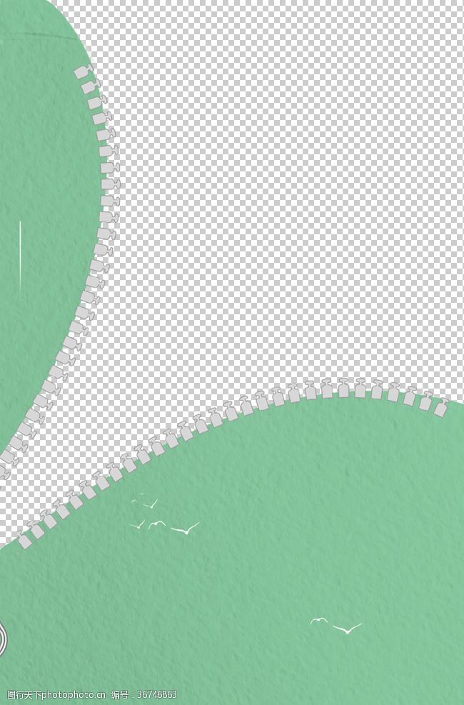海鲜纸板设计绿色背景
