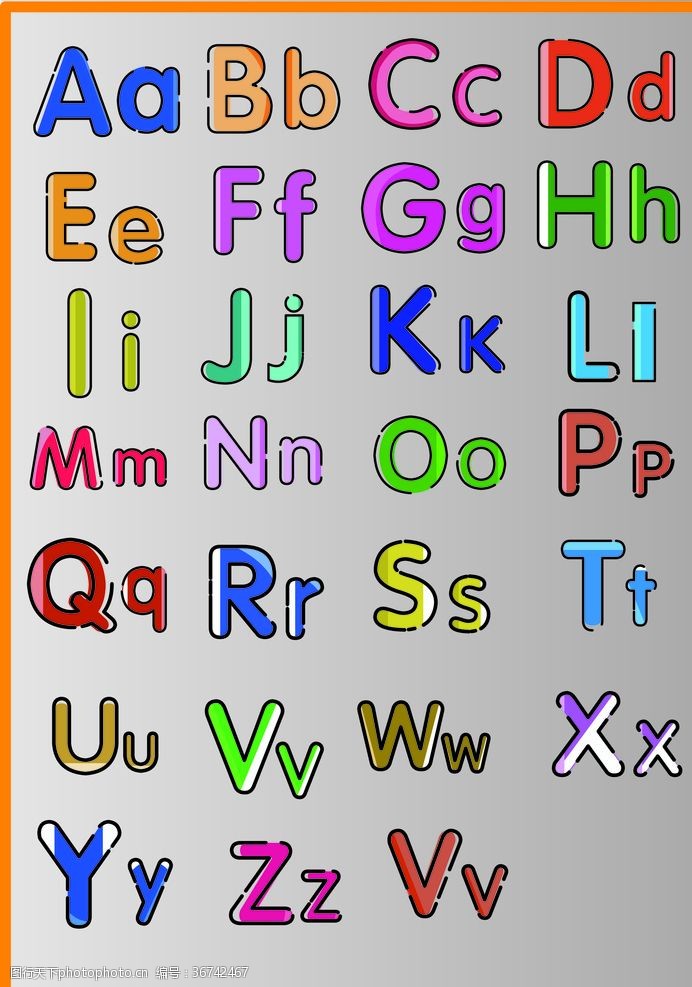 MBE风格图标英文字母