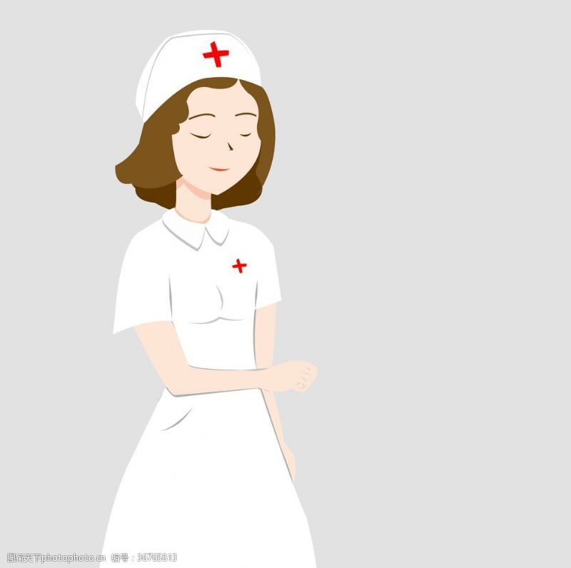 医院海报卡通护士