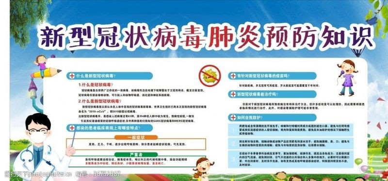 中医疾病新型冠状病毒预防知识宣传栏