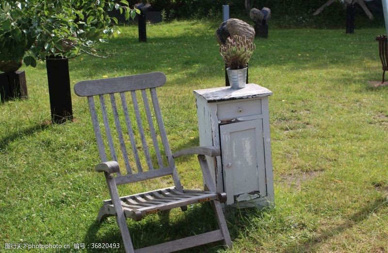椅子壁纸花园椅子