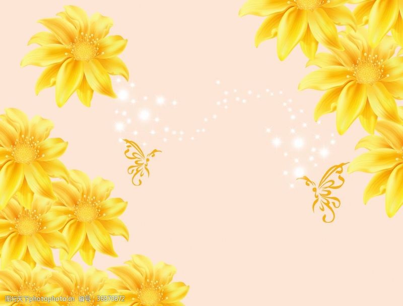 金色太阳花图片免费下载 金色太阳花素材 金色太阳花模板 图行天下素材网