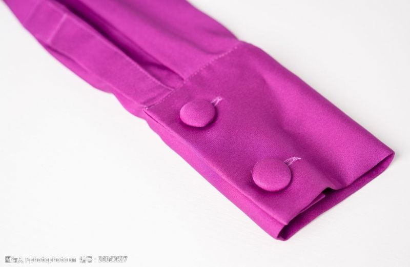 细节展示紫色长袖