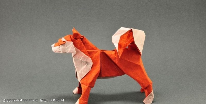 小狗狗折纸艺术手工折纸