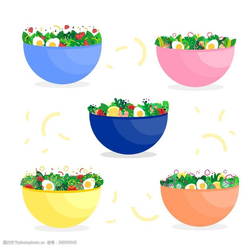 卡通插画矢量厨房蔬菜食品素材