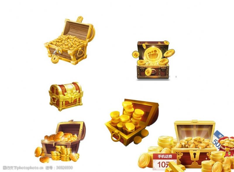 礼盒设计金币宝箱