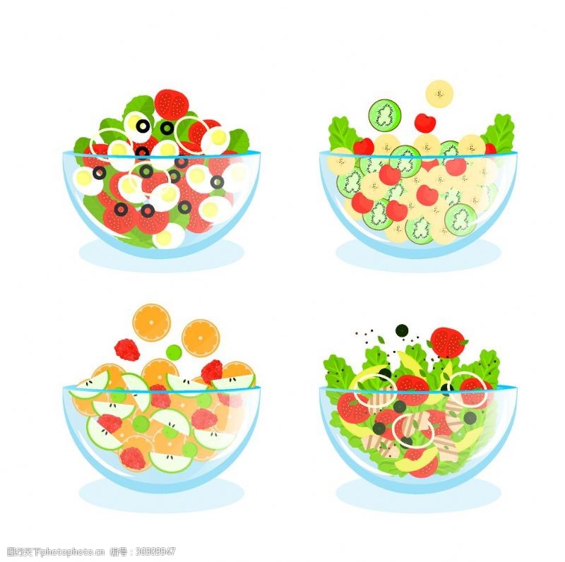 卡通插画矢量厨房蔬菜食品素材