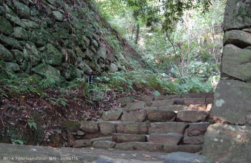 日本风情石头台阶小路
