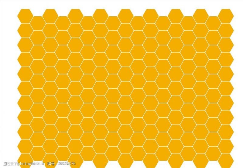 蜂蜜包装效果蜂巢矢量背景素材