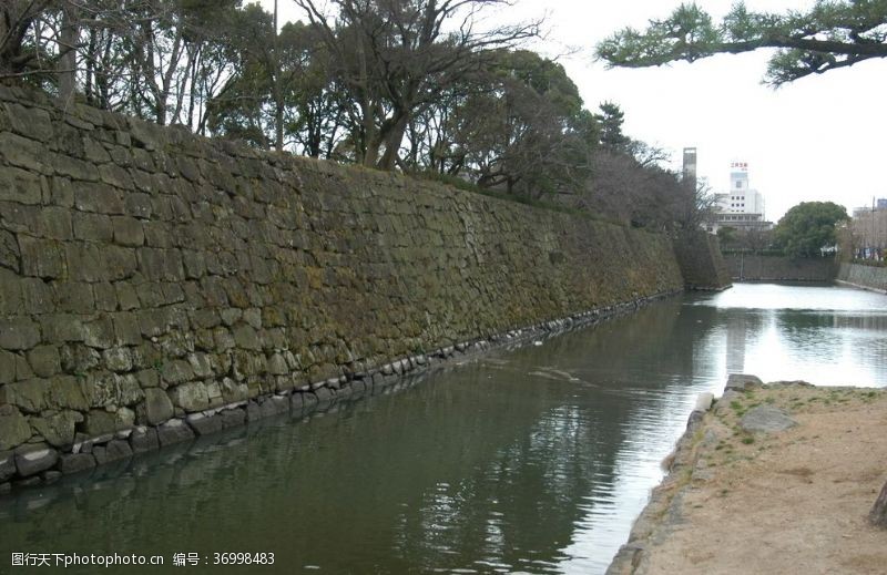 日本风情古城墙