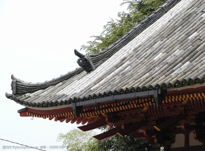 日本风情古建屋顶