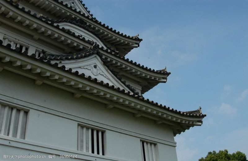 日本风情古建屋檐