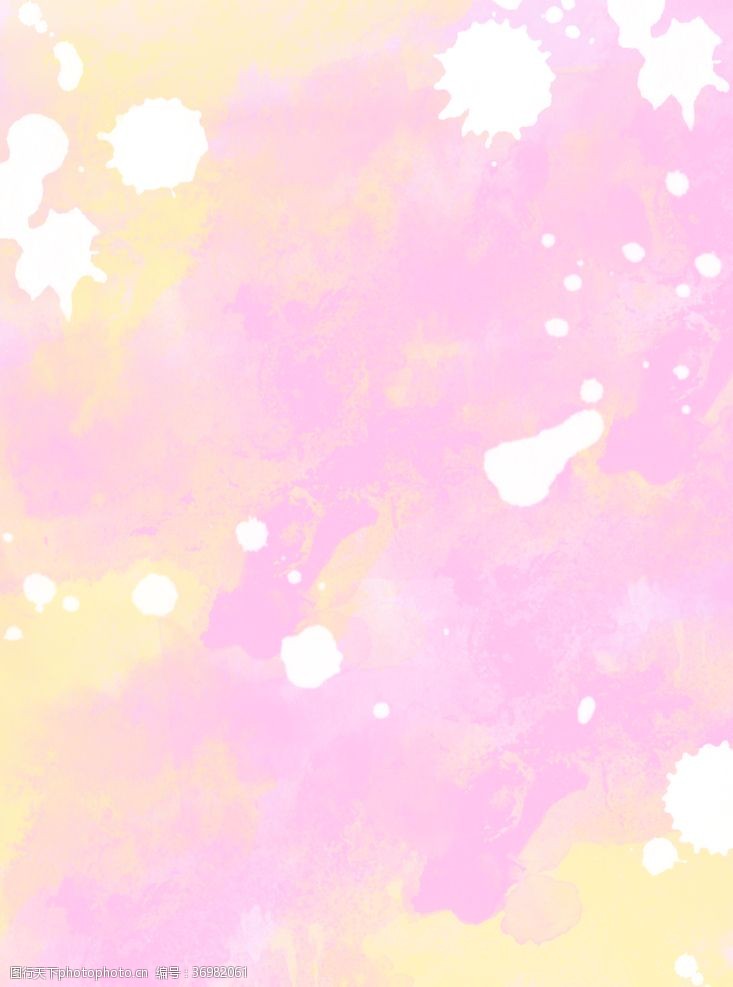 水粉黄粉撞色水彩效果背景图