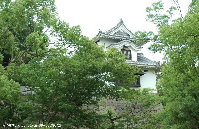 日本风情日本城主阁楼