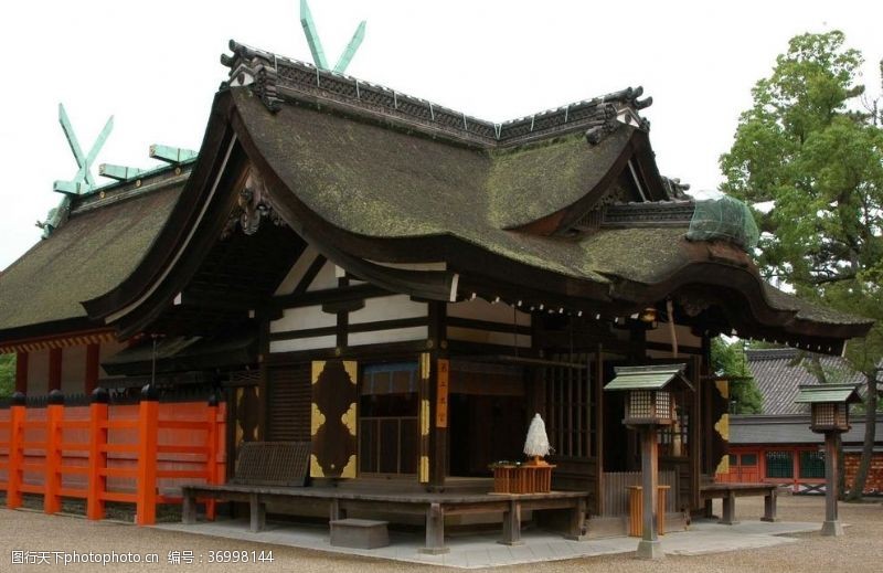 日本风情日本古城建筑