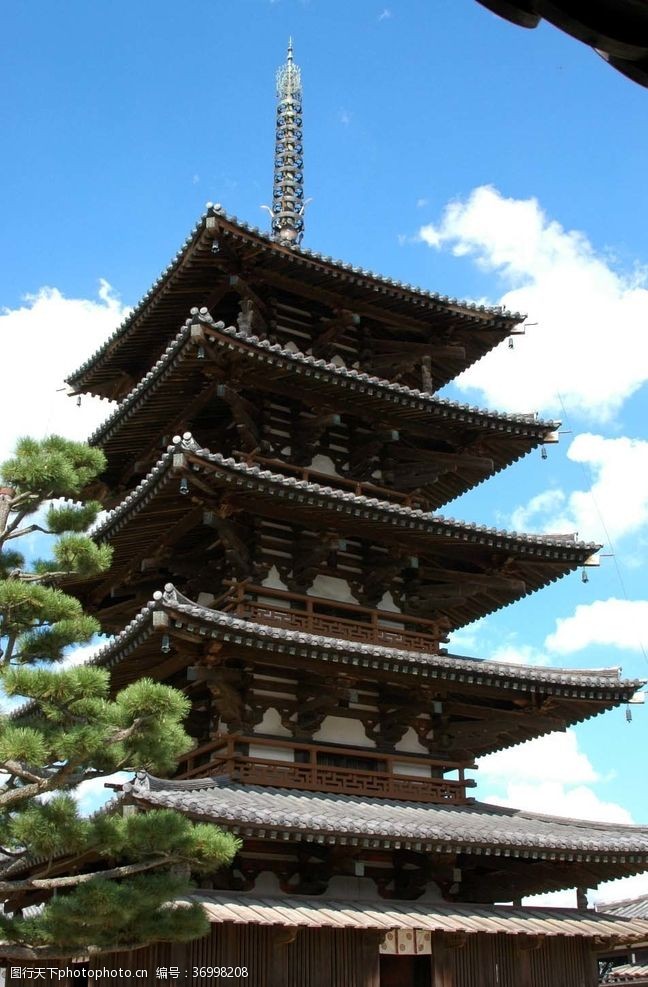 日本风情日本古建阁楼