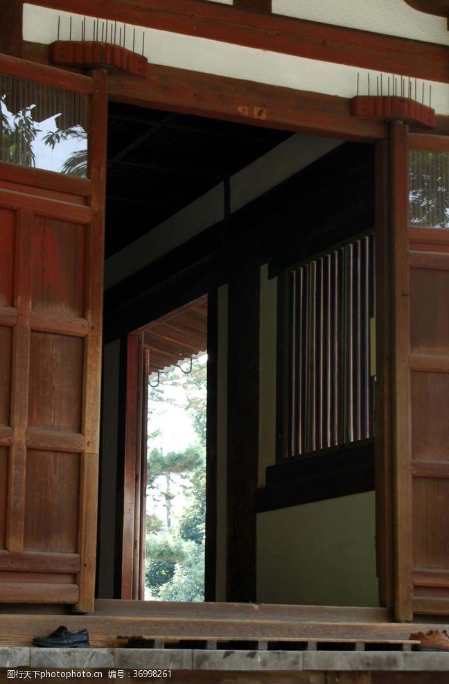 日本风情日式窗户