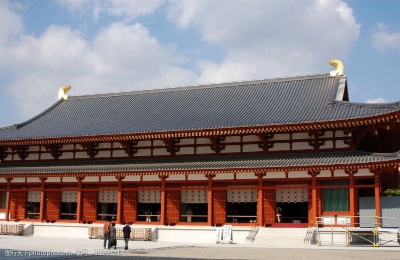 日本风情古建大殿