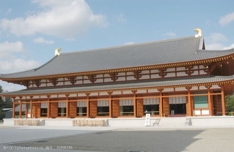 日本风情古建大殿