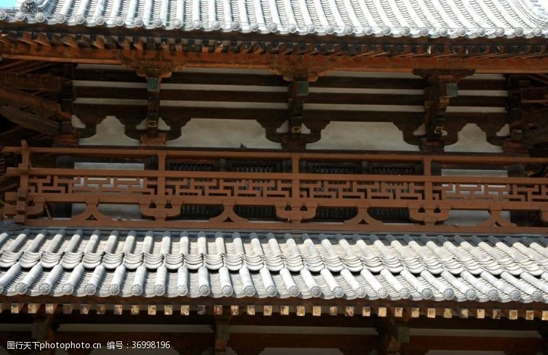 日本风情古建屋顶