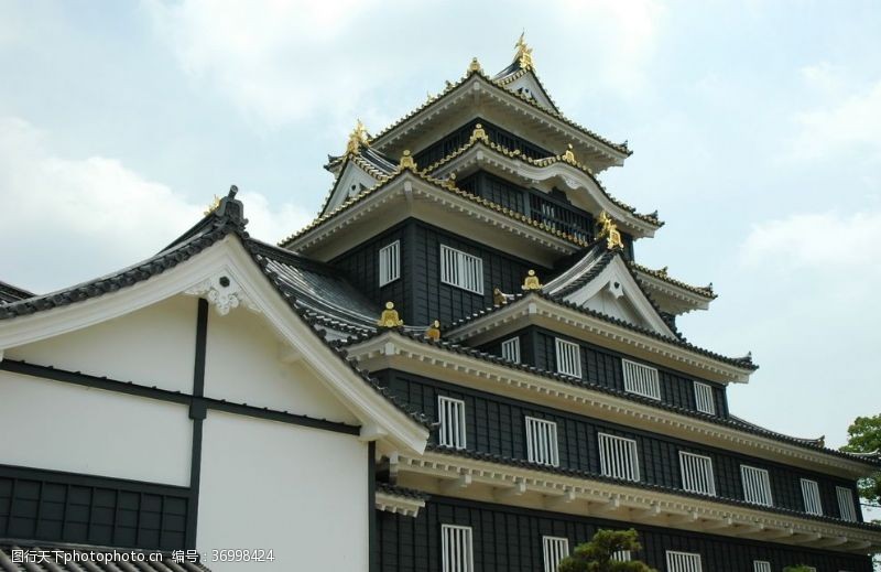 日本风情日本古城建筑设计