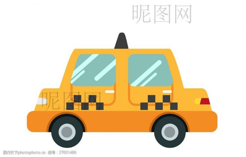 汽车台卡出租车UI标识标志