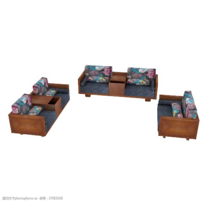 3ds沙发组合3DS模型