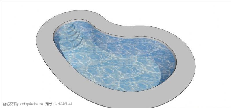 室外游泳池游泳池模型