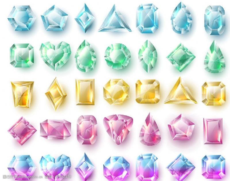 水晶标头宝石合集