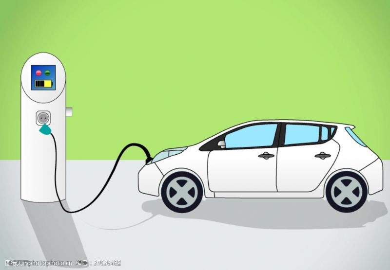 充电桩素材新能源汽车
