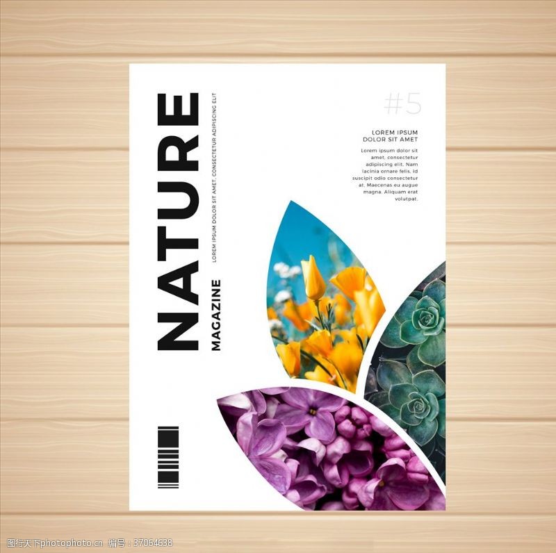 几何名片模板自然风光书籍封面
