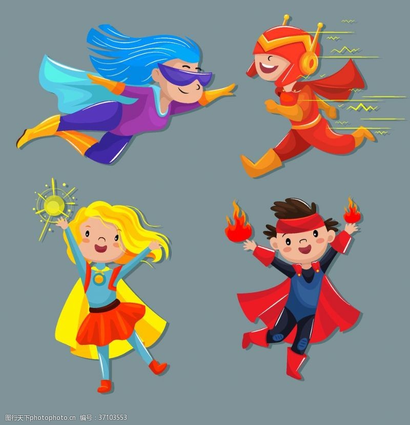 超级卡通卡通超级英雄儿童装扮