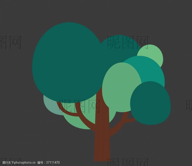 火龙针大树UI标识标志