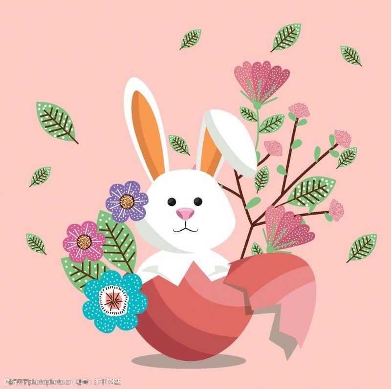 日本印象可爱兔子