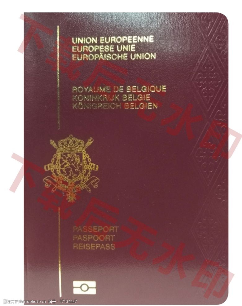 国家标签比利时护照